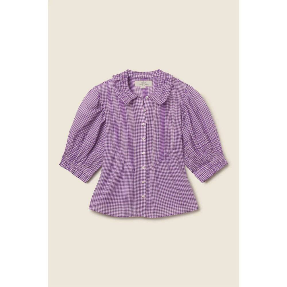 NEW TROVATA women's jess blouse in lilac